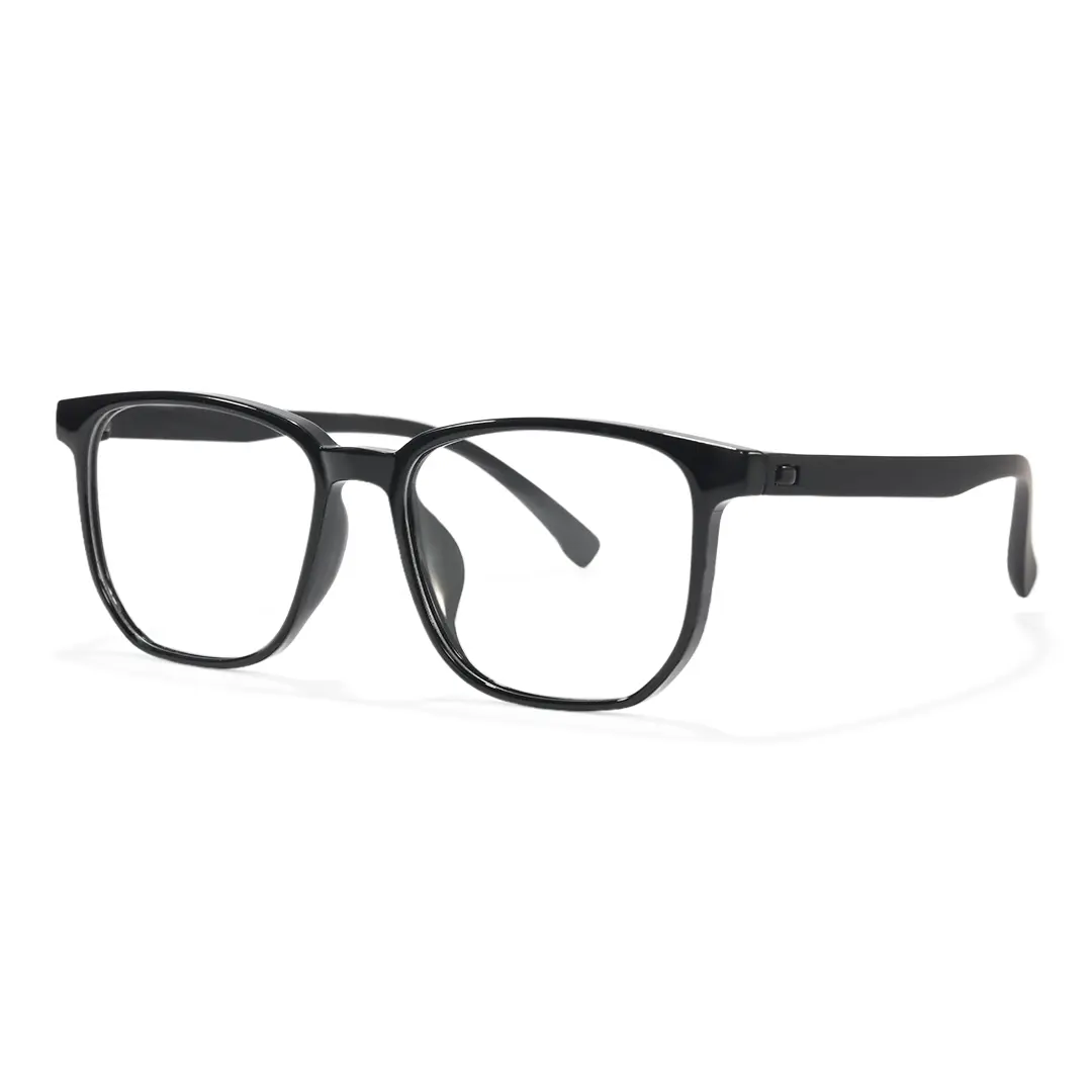 Angle view of Malik square tr90 eyeglasses SR00162508 in black