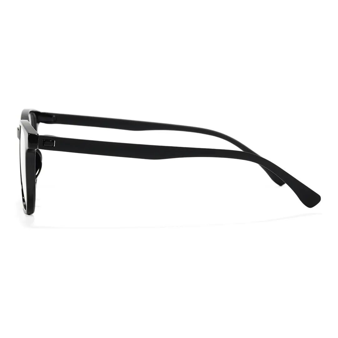 Side view of Malik square tr90 eyeglasses SR00162508 in black