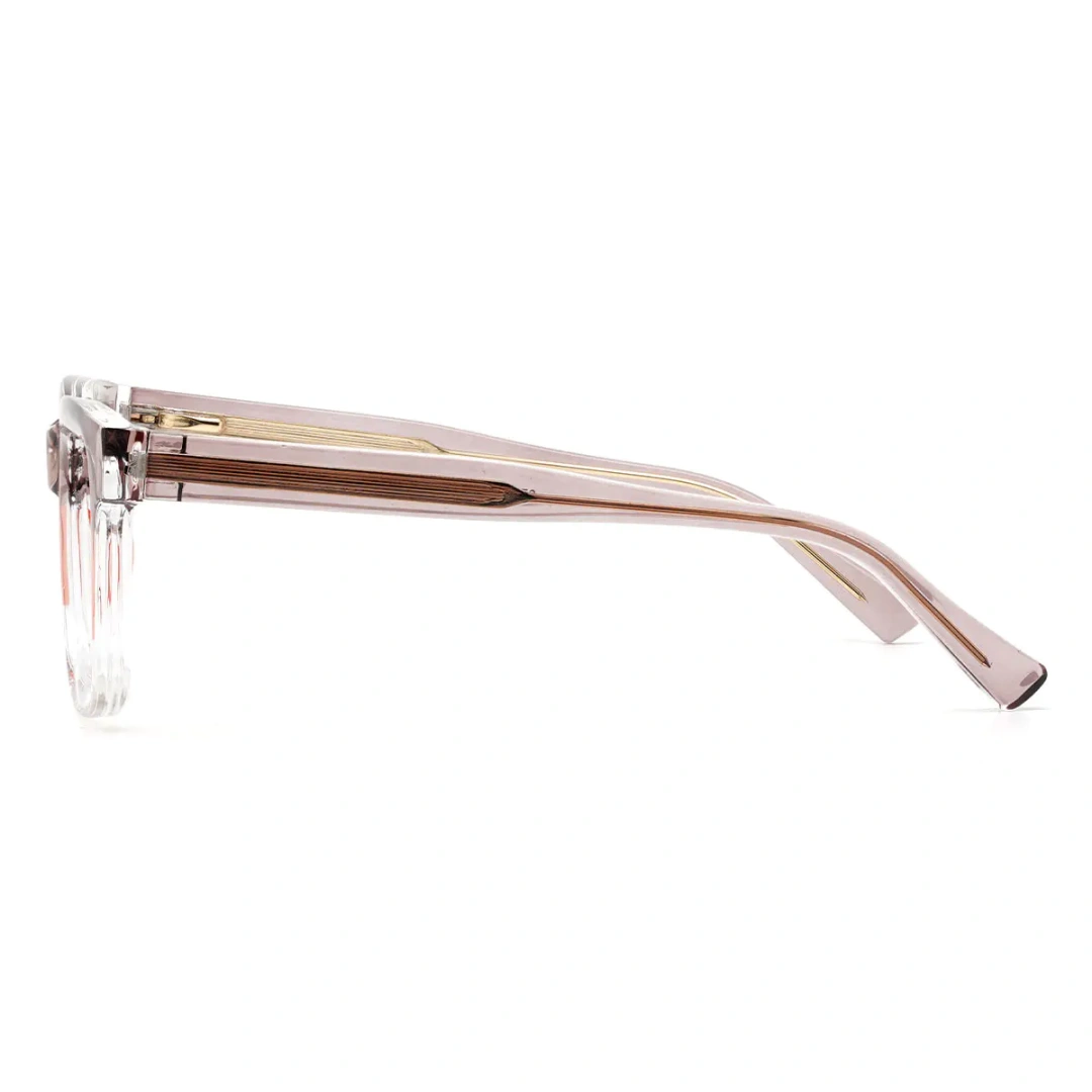 Side view of Zayden colorful square tr90 eyeglasses SR0022402 in brown