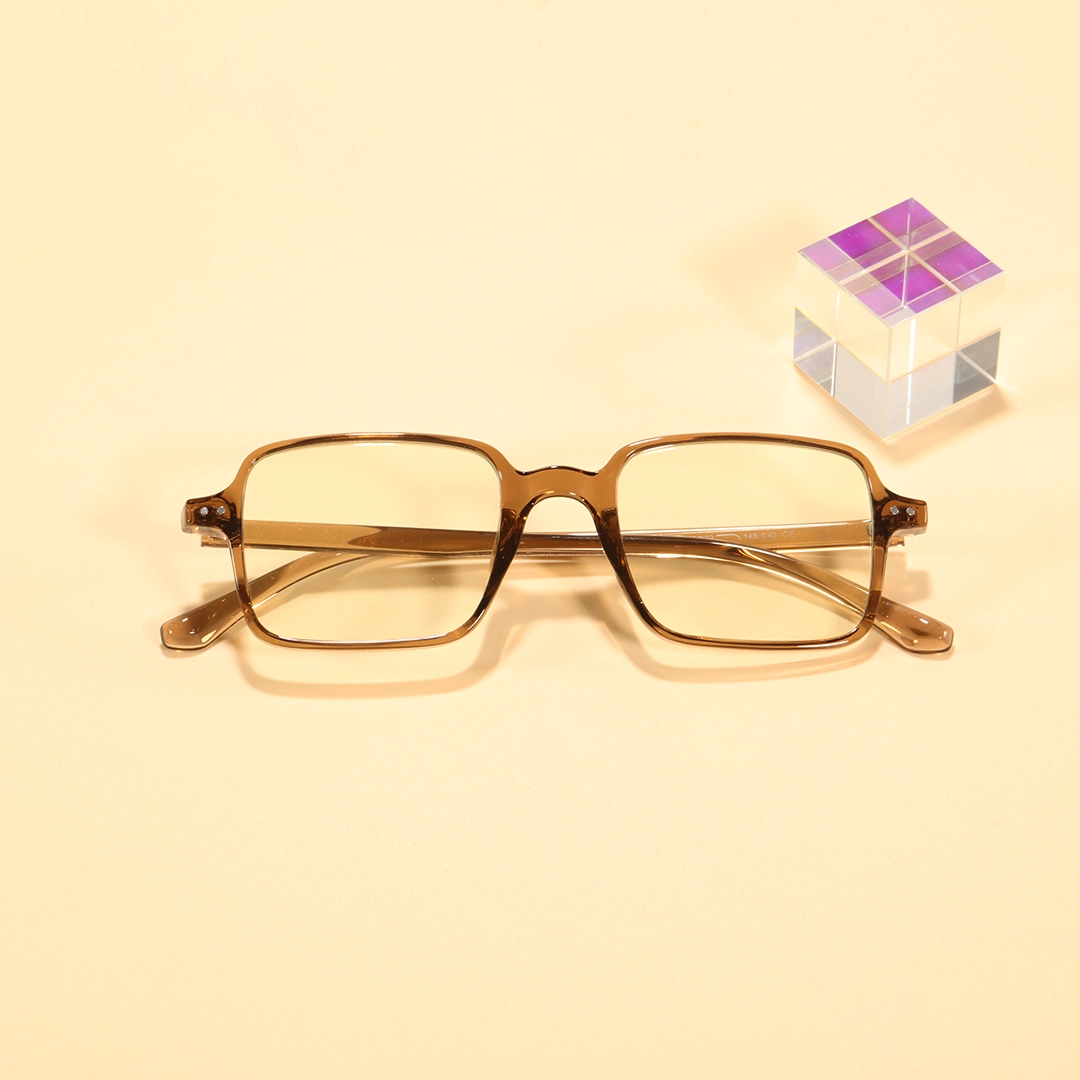 Scene view of Camila vintage square tr90 eyeglasses SR0022508 in brown