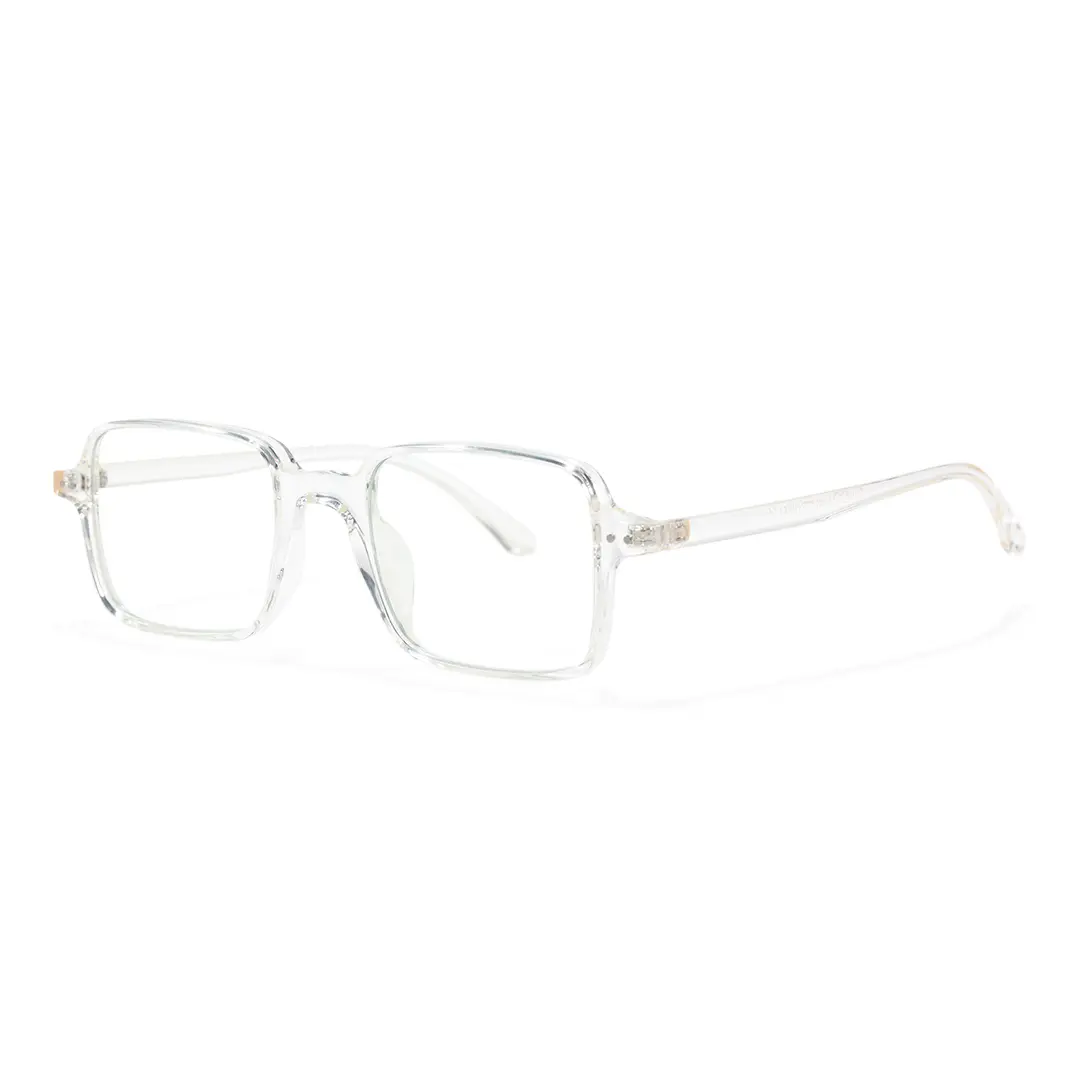Angle view of Camila vintage square tr90 eyeglasses SR0022508 in clear