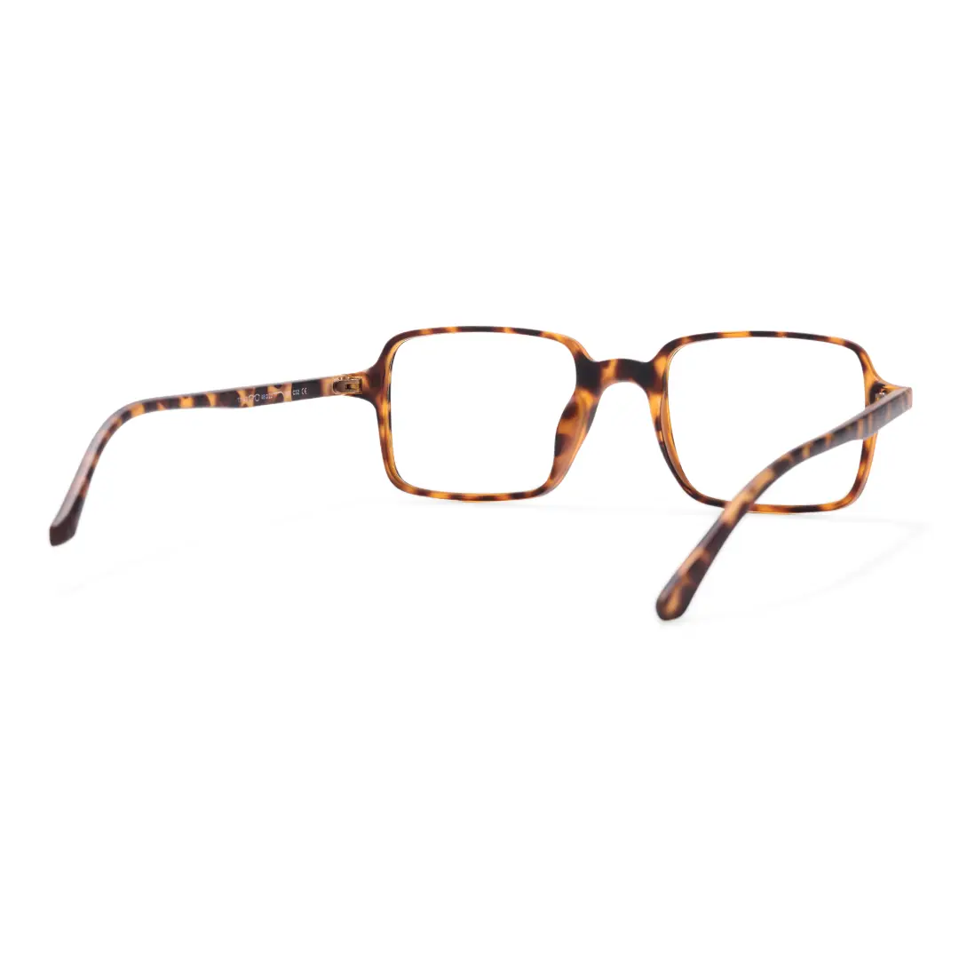 Back view of Camila vintage square tr90 eyeglasses SR0022508 in tortoise