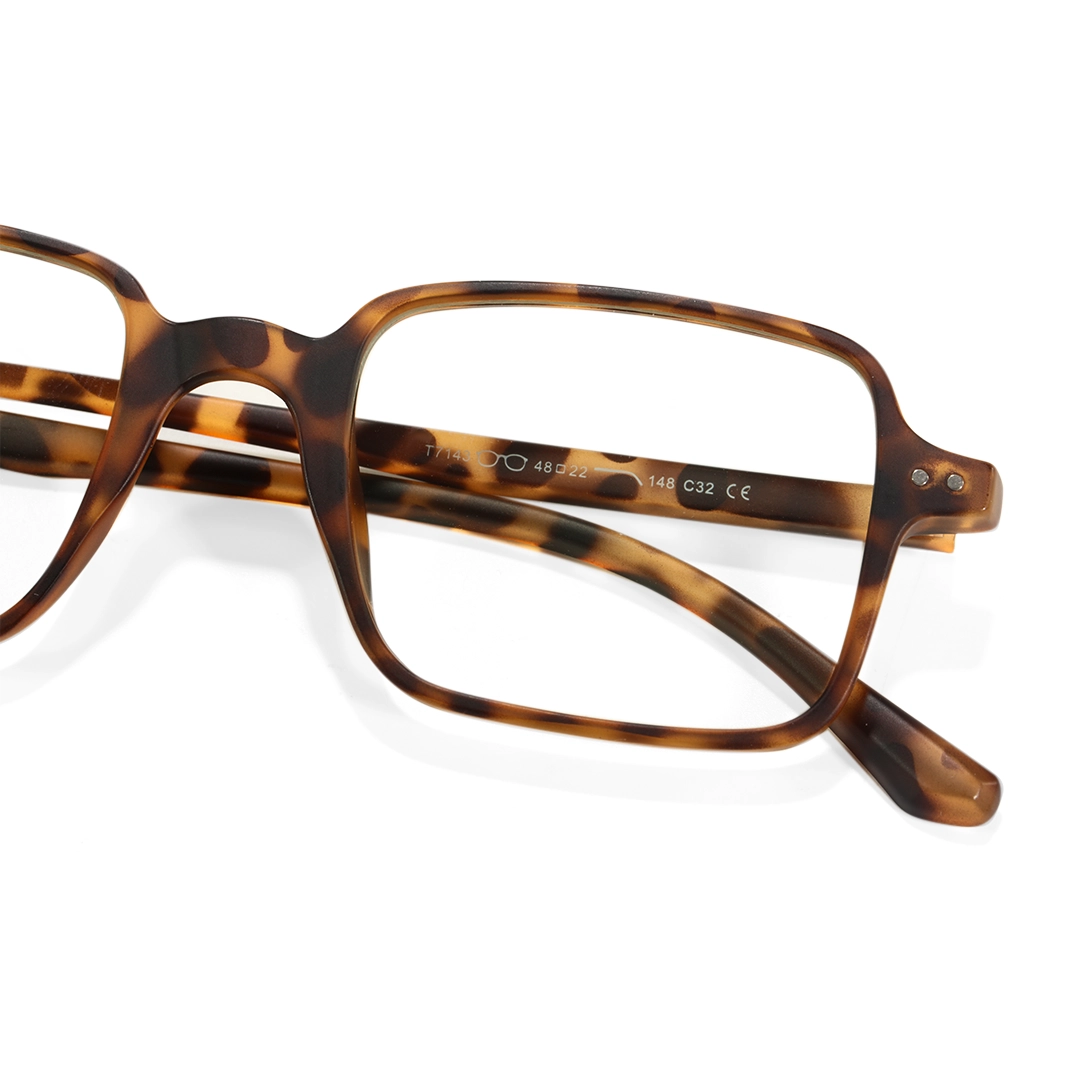 Frame detail view of Camila vintage square tr90 eyeglasses SR0022508 in tortoise