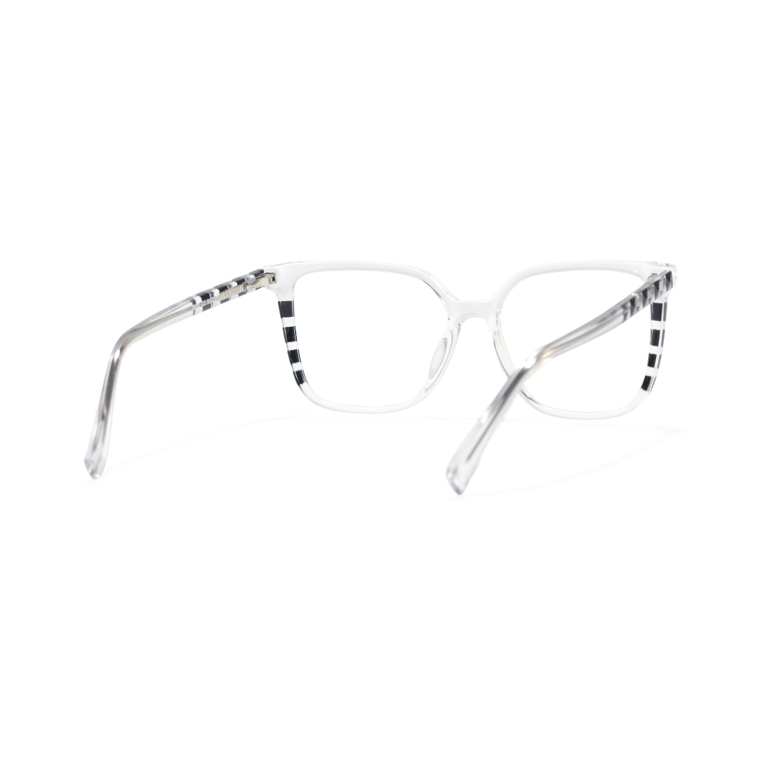 Back view of Owl square tr90 eyeglasses SR0022510 in clear