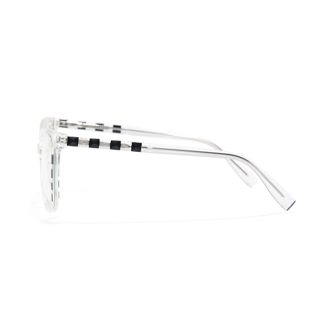 Side view of Owl square tr90 eyeglasses SR0022510 in clear