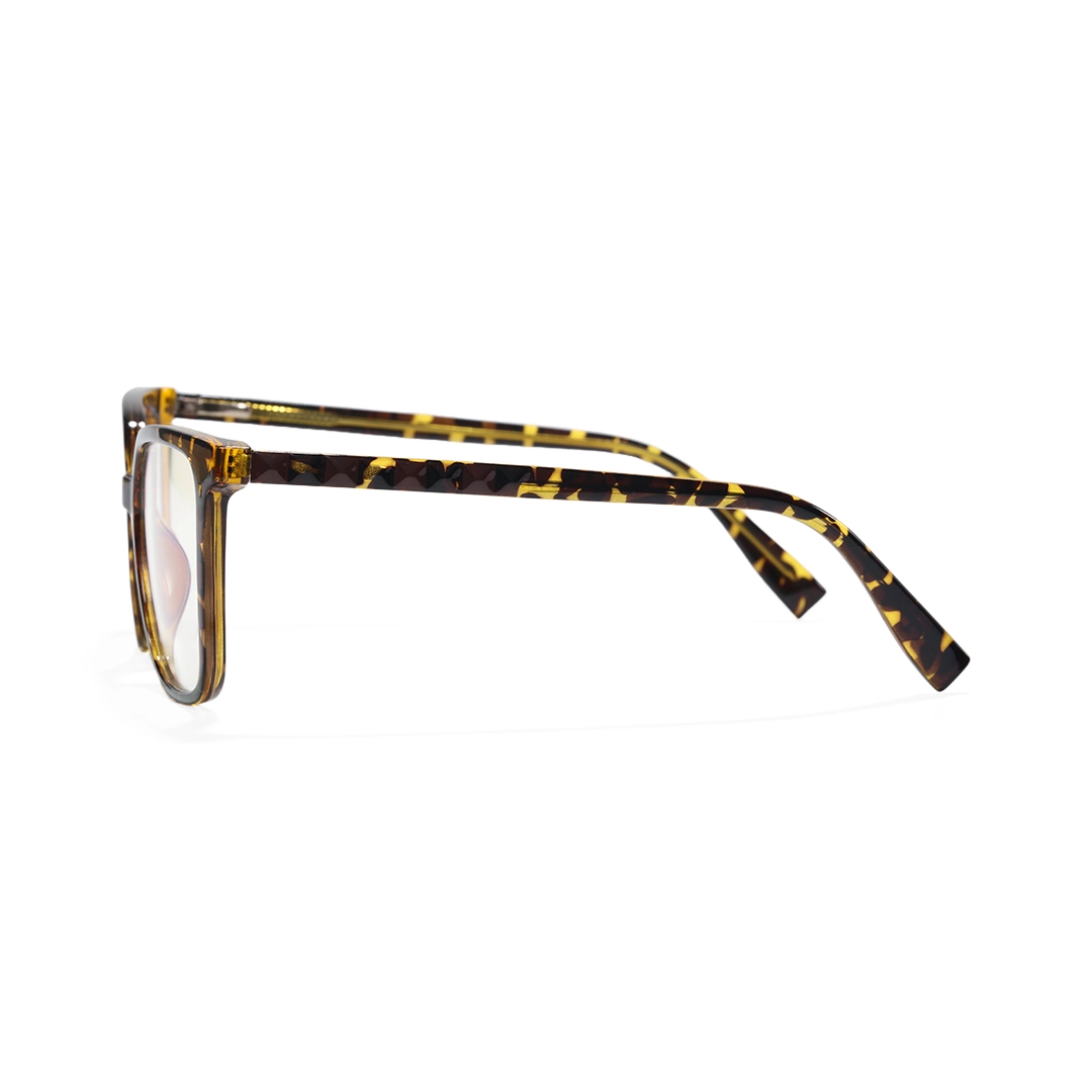 Side view of Owl square tr90 eyeglasses SR0022510 in tortoise
