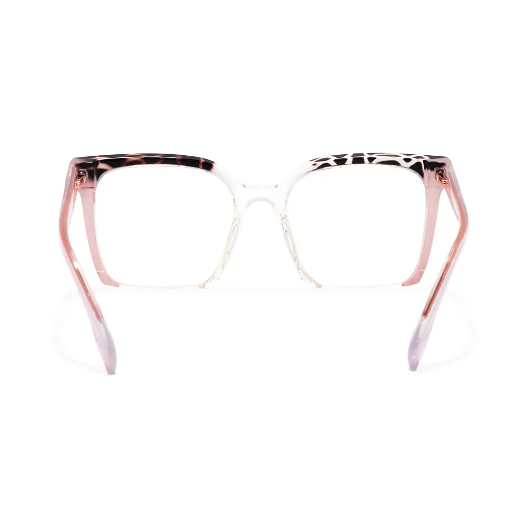 Back view of Kira colorful square tr90 eyeglasses SR0032502 in pink