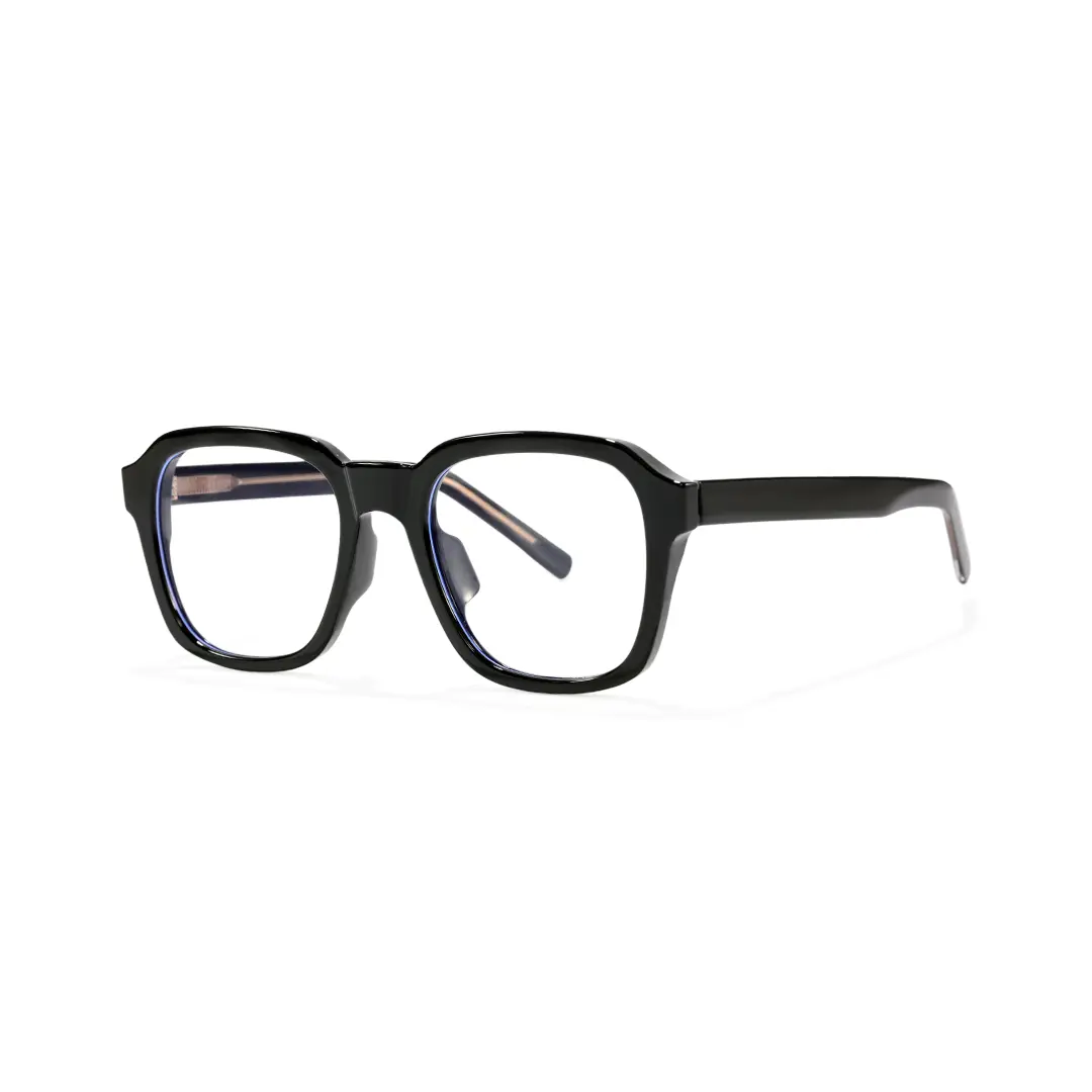 Angle view of Maisy square tr90 eyeglasses SR0032508 in black