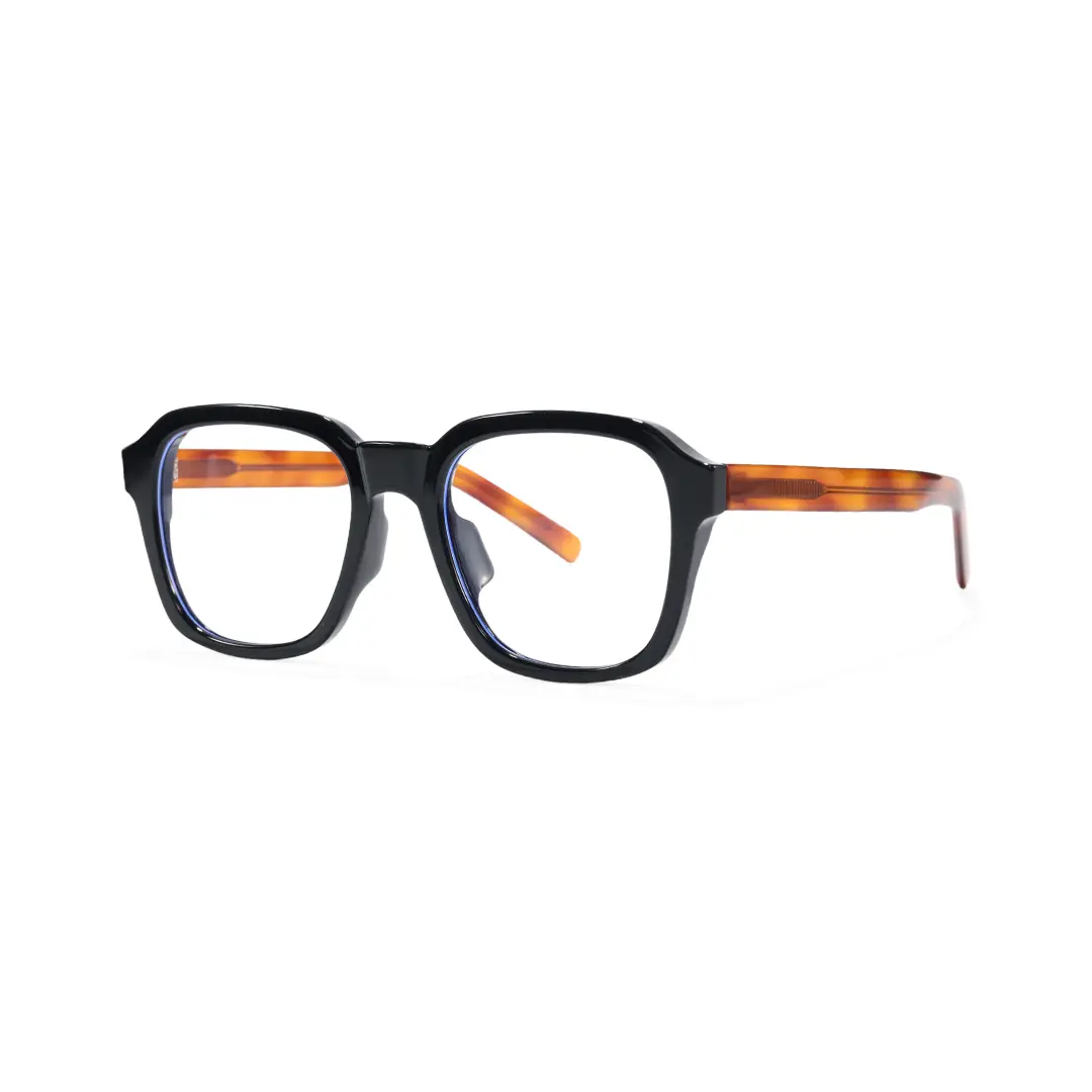Angle view of Maisy square tr90 eyeglasses SR0032508 in two tone