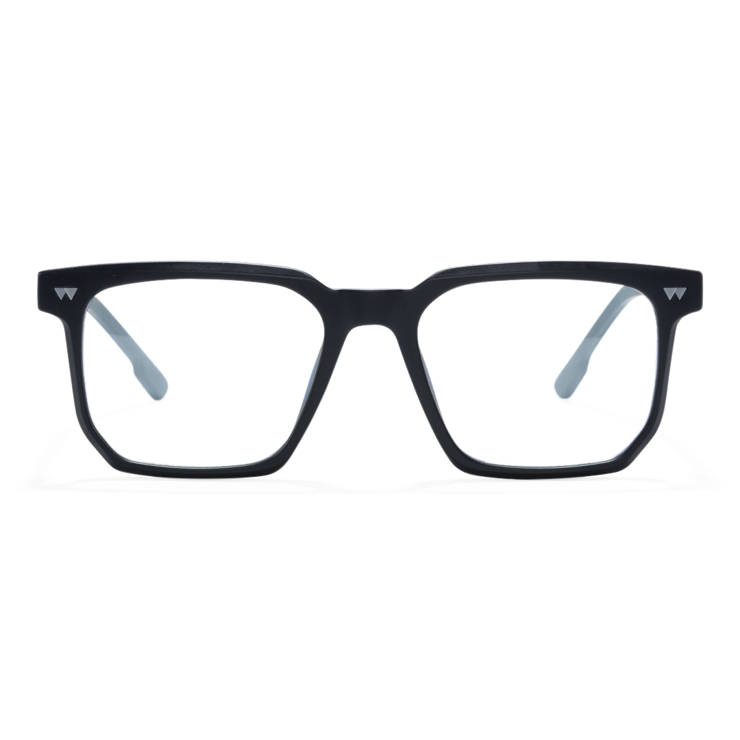 Front view of Cole square tr90 eyeglasses SR0032604 in black