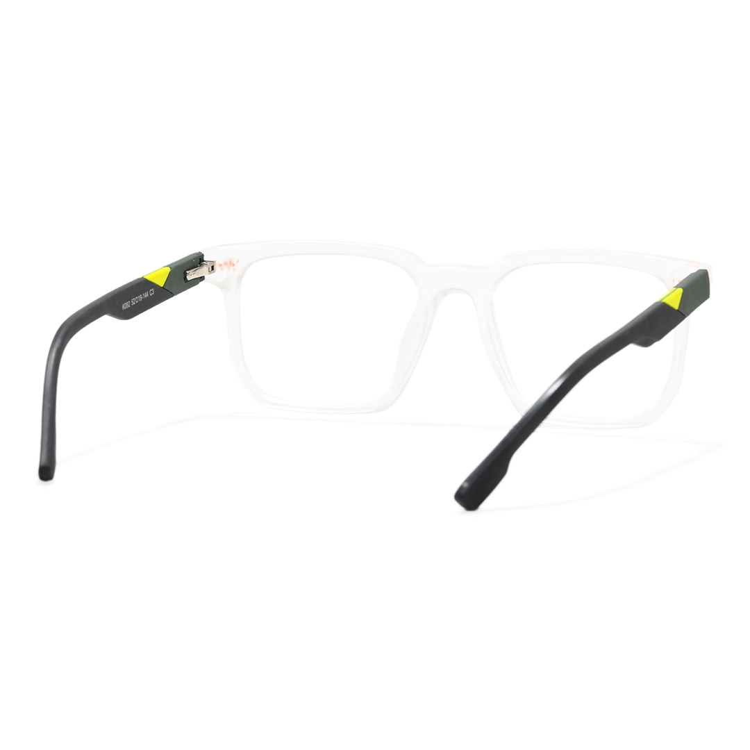 Back view of Cole square tr90 eyeglasses SR0032604 in clear