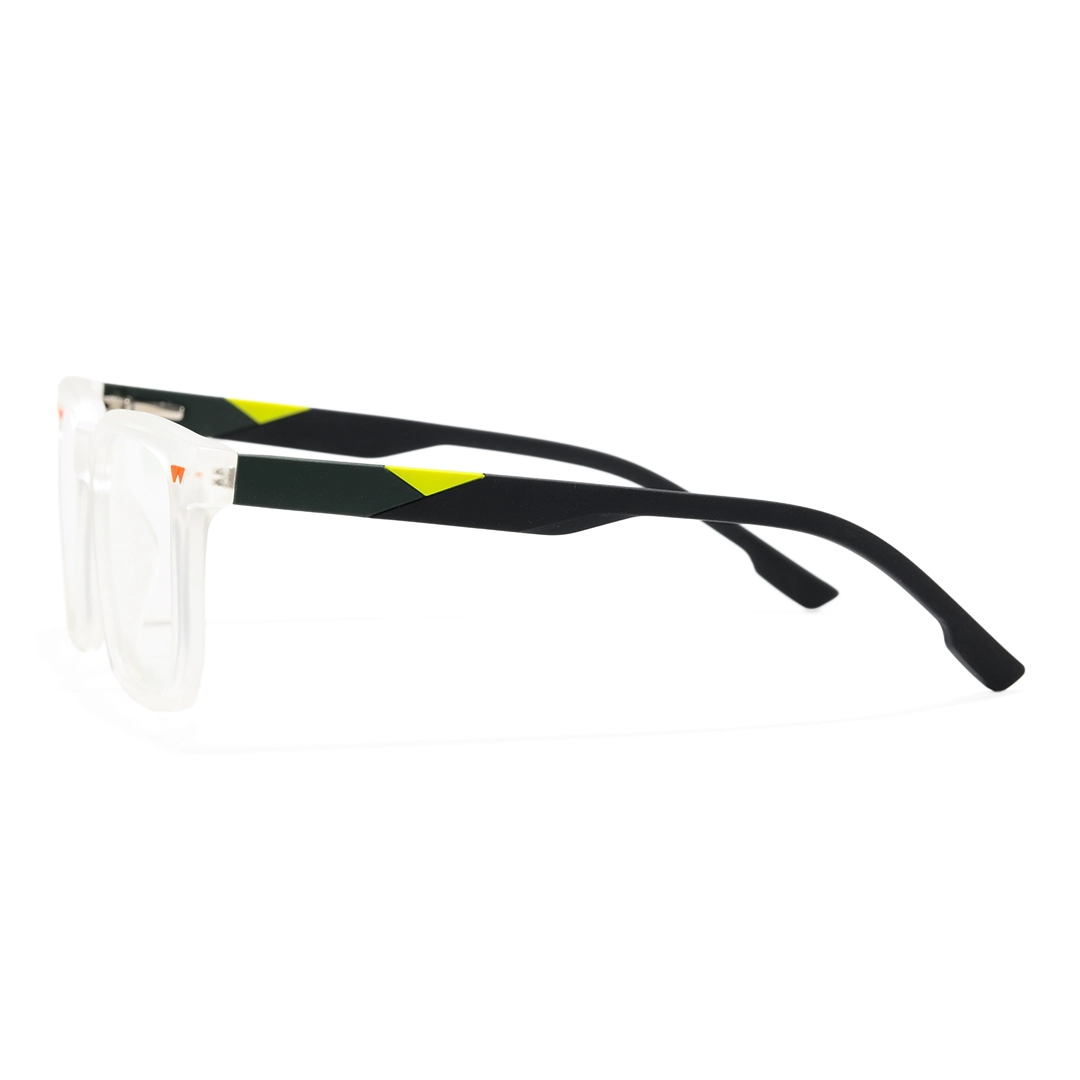 Side view of Cole square tr90 eyeglasses SR0032604 in clear