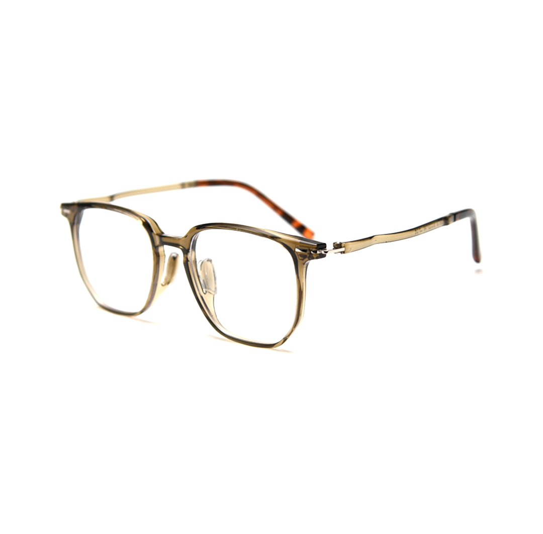 Angle view of Benny square tr90 eyeglasses SR0042508 in green