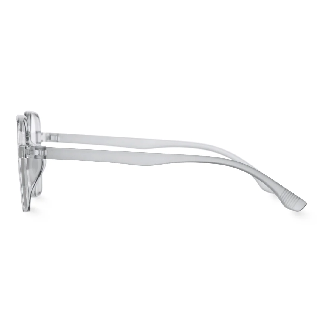 Side view of Ckley vintage square tr90 eyeglasses SR0052410 in grey