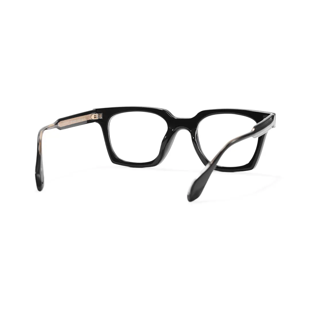Back view of Devon square tr90 eyeglasses SR0052507 in black
