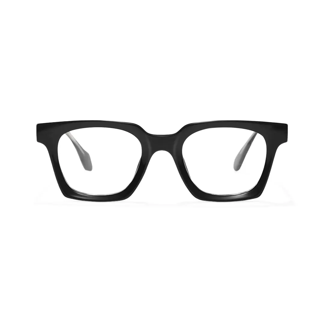 Front view of Devon square tr90 eyeglasses SR0052507 in black