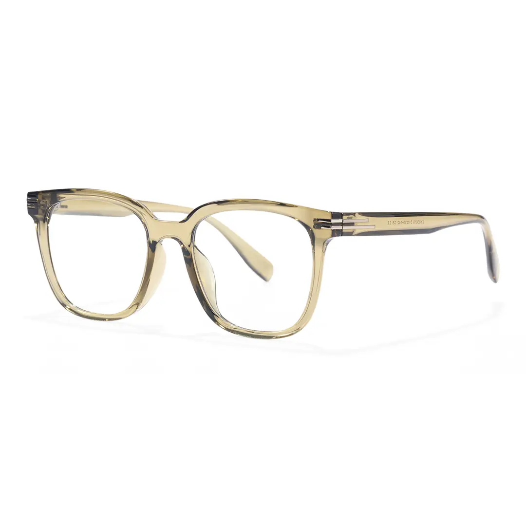 Angle view of Hadley square tr90 eyeglasses SR0052508 in green