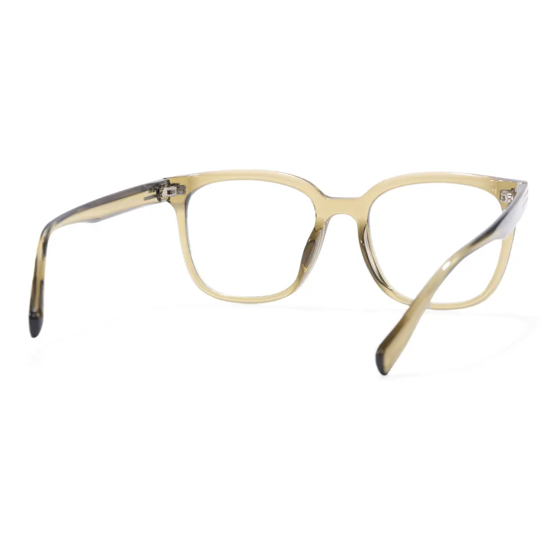Back view of Hadley square tr90 eyeglasses SR0052508 in green