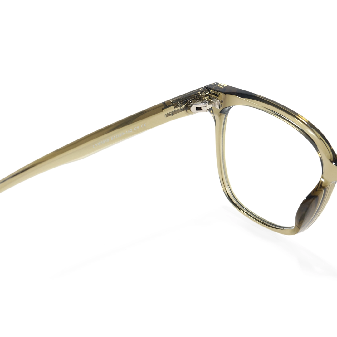 Spring hinge detail of Hadley square tr90 eyeglasses SR0052508 in green