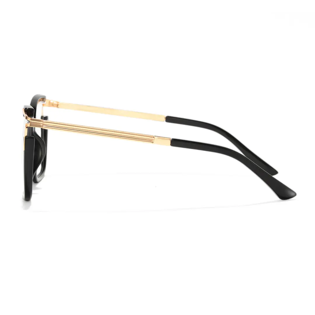 Side view of Vera square tr90 eyeglasses SR0062501 in black