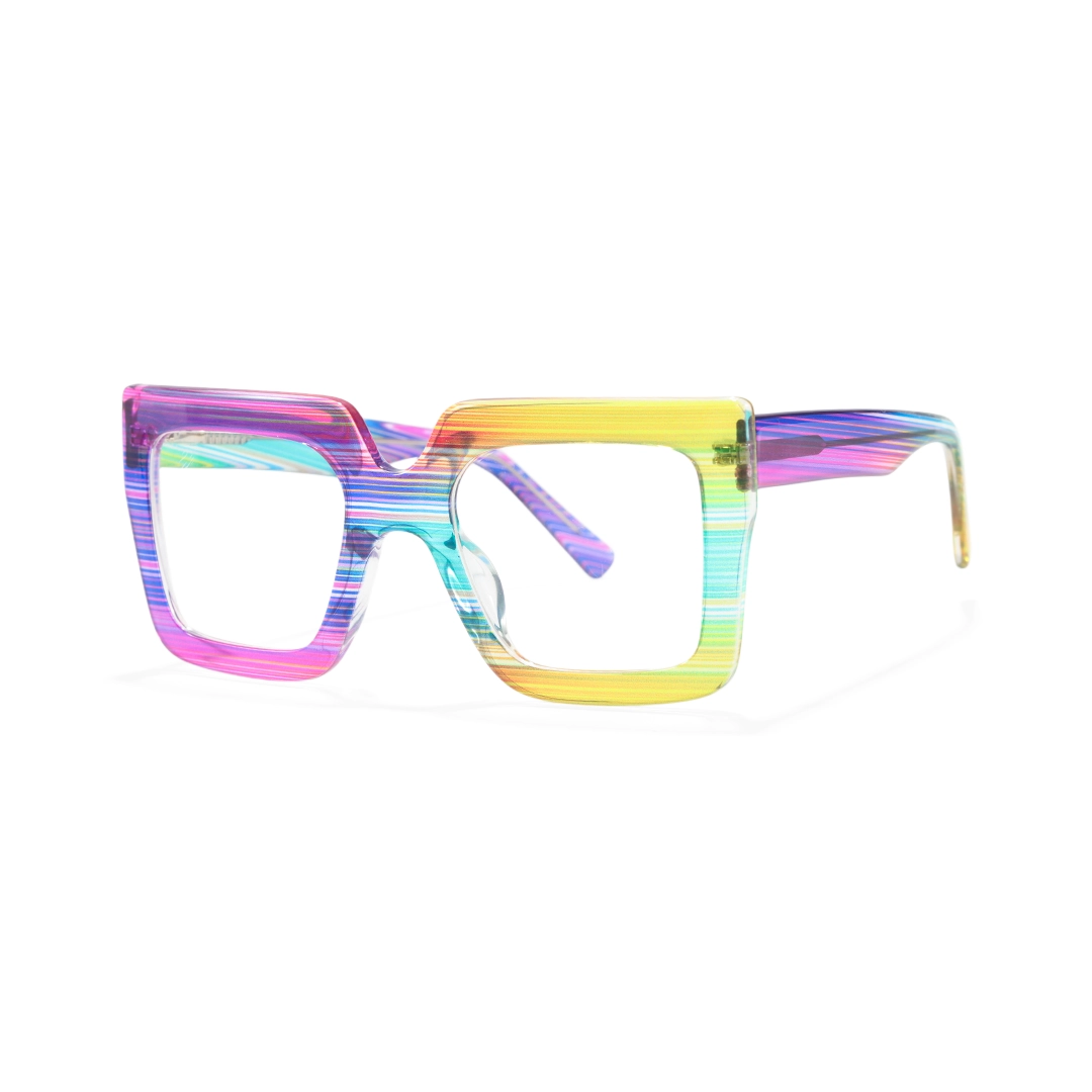 Angle view of Noemi square tr90 eyeglasses SR0062509 in multicolor
