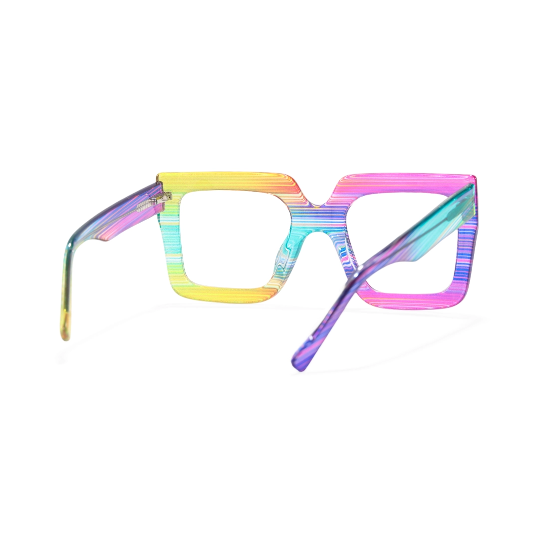 Back view of Noemi square tr90 eyeglasses SR0062509 in multicolor