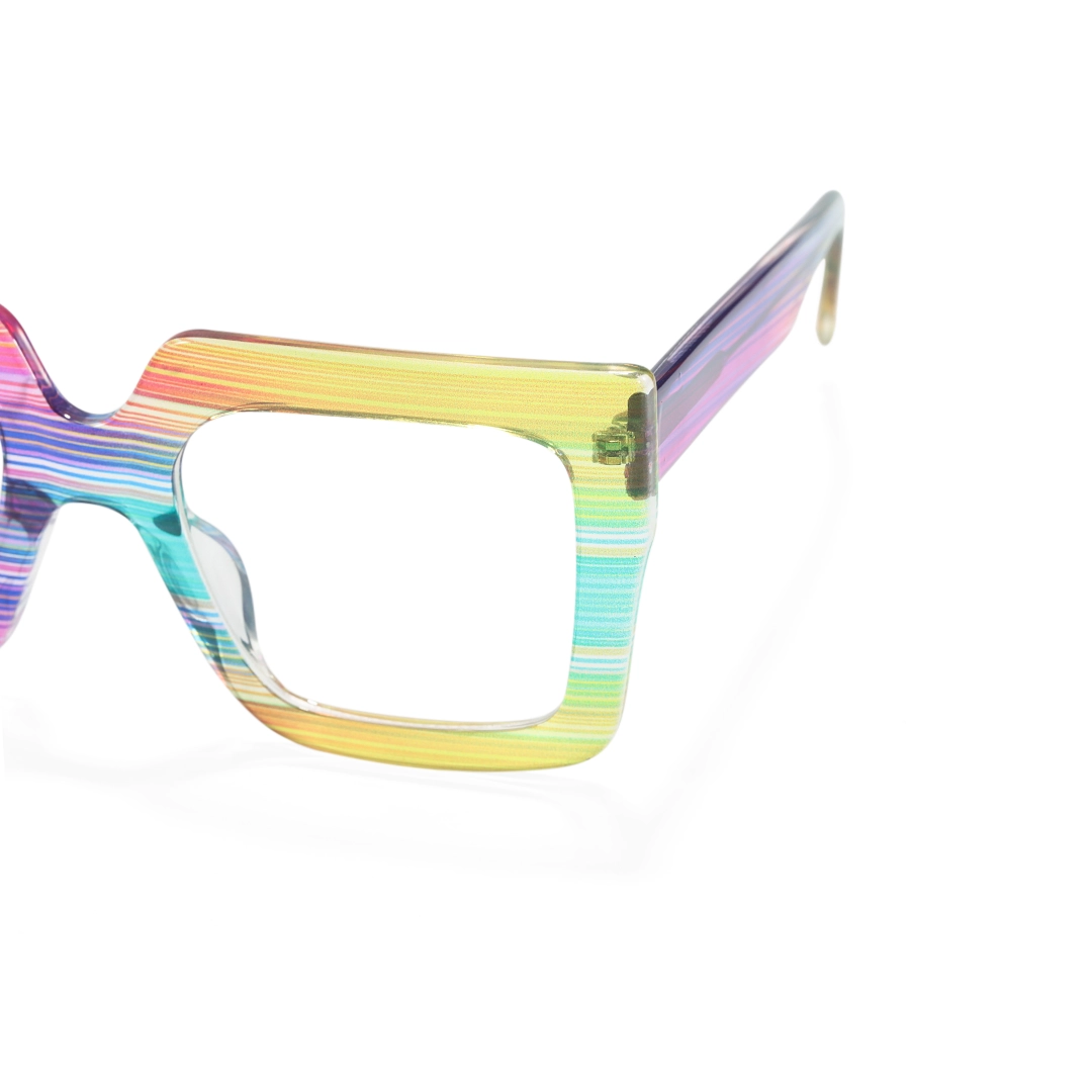 End piece detail of Noemi square tr90 eyeglasses SR0062509 in multicolor