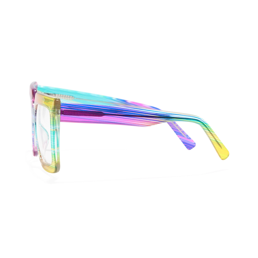 Side view of Noemi square tr90 eyeglasses SR0062509 in multicolor