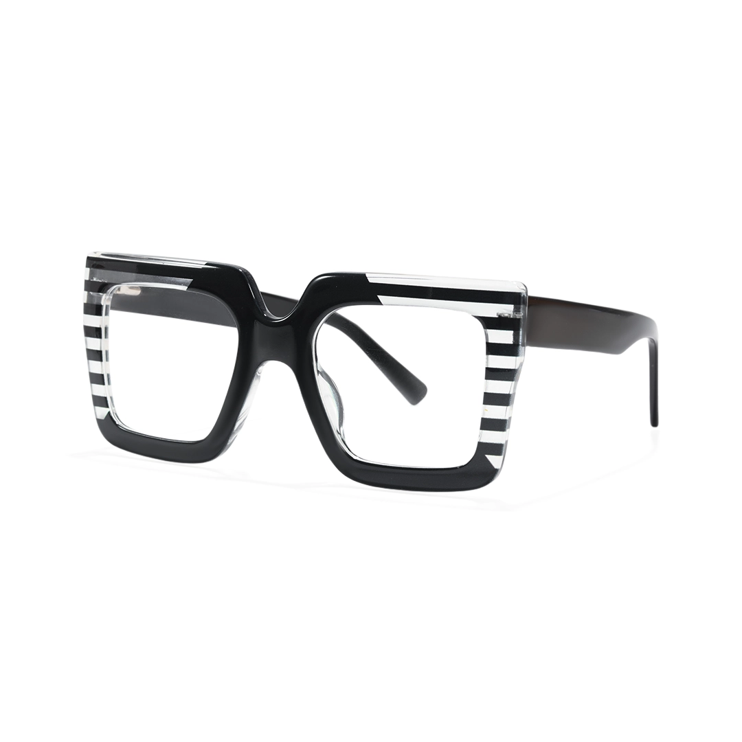 Angle view of Cerys square tr90 eyeglasses SR0072509 in two-tone