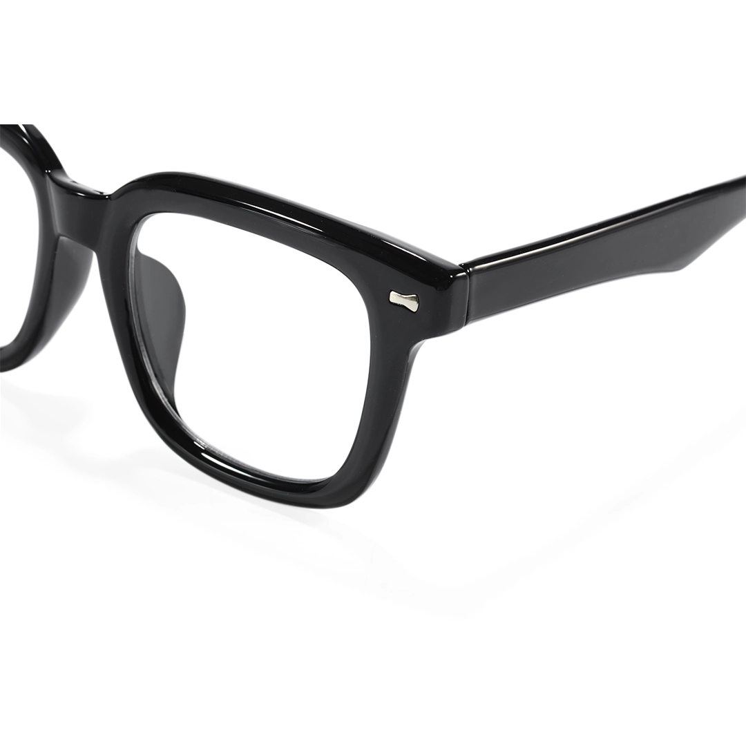 End piece detail of false square tr90 eyeglasses SR0082508 in black