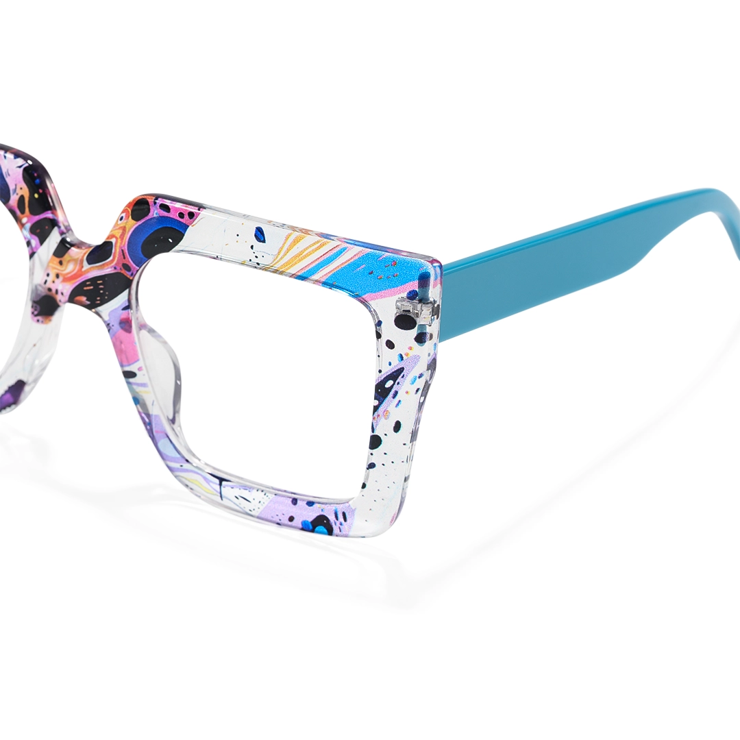 End piece detail of Veraine square tr90 eyeglasses SR0082509 in multicolor