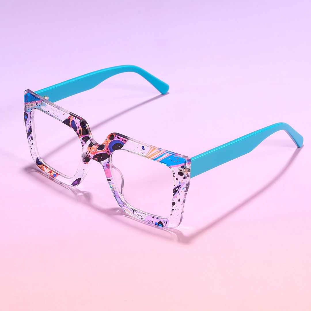 Scene view of Veraine square tr90 eyeglasses SR0082509 in multicolor