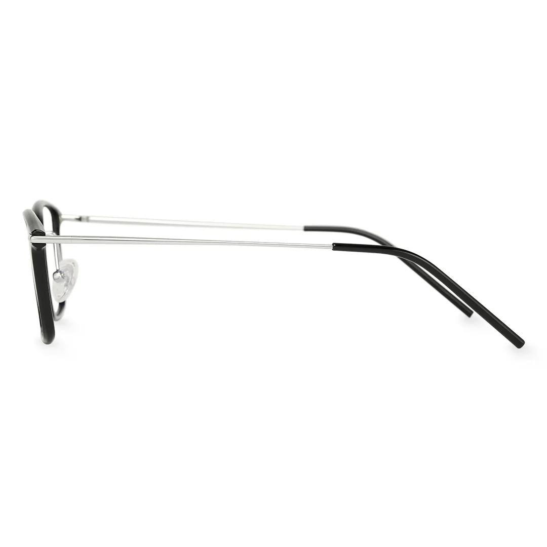 Side view of Valoe square tr90 eyeglasses SR0092409 in black
