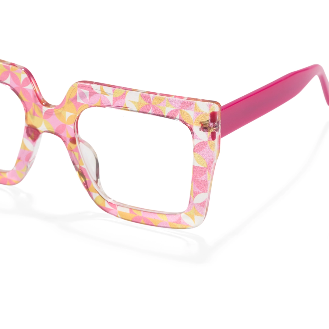 End piece detail of Lilwen square tr90 eyeglasses SR0092509 in two tone