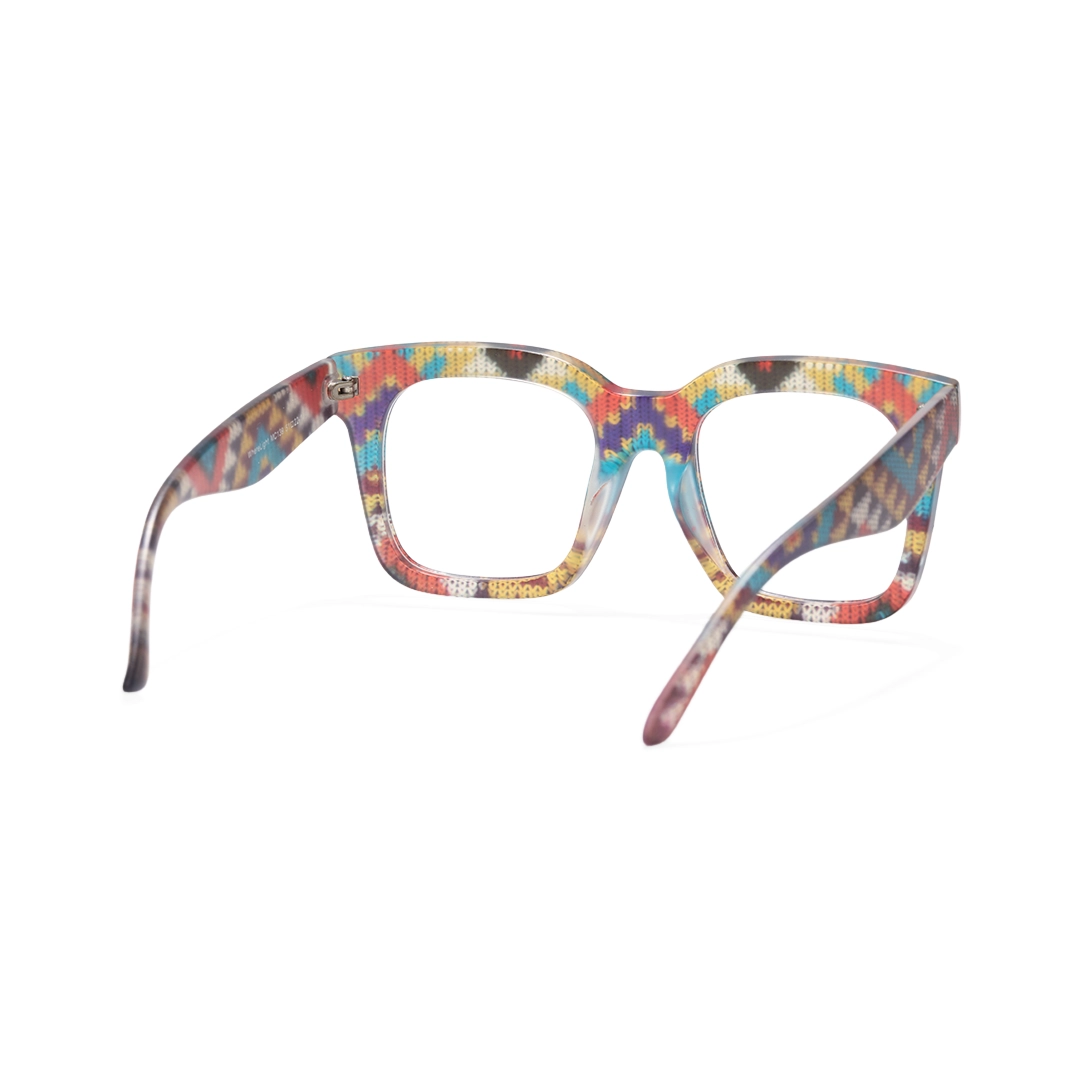 Back view of Thora square tr90 eyeglasses SR0102509 in multicolor