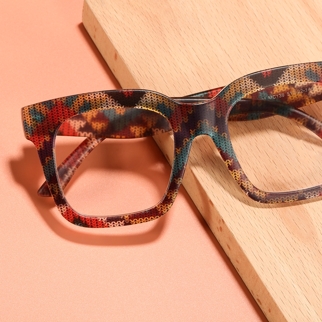Scene view of Thora square tr90 eyeglasses SR0102509 in multicolor