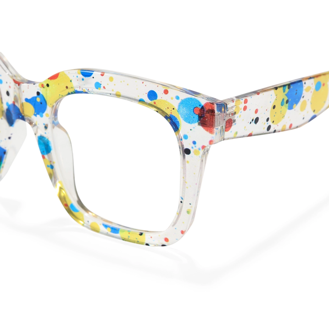 End piece detail of Odette square tr90 eyeglasses SR0112509 in multicolor