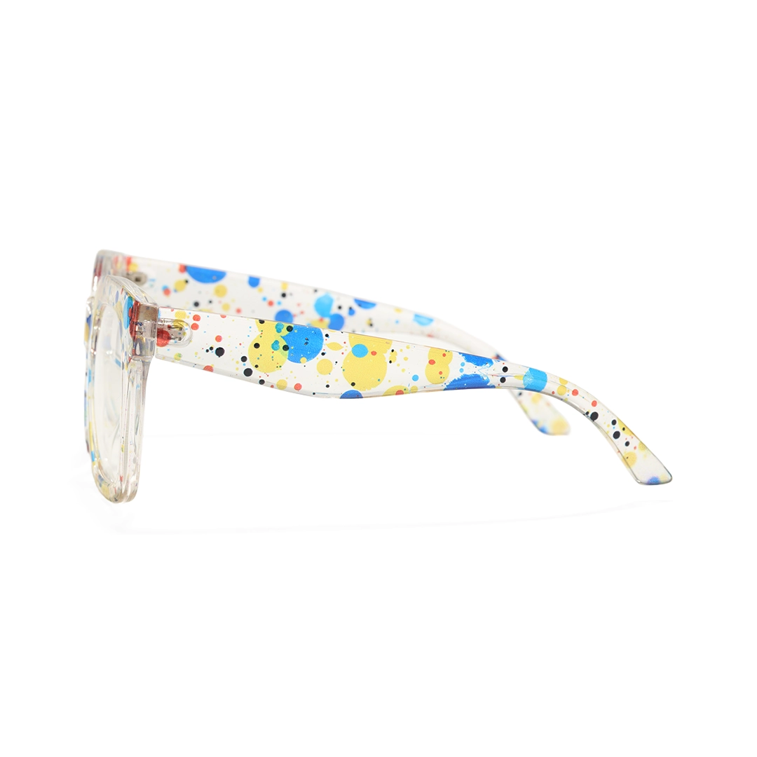 Side view of Odette square tr90 eyeglasses SR0112509 in multicolor