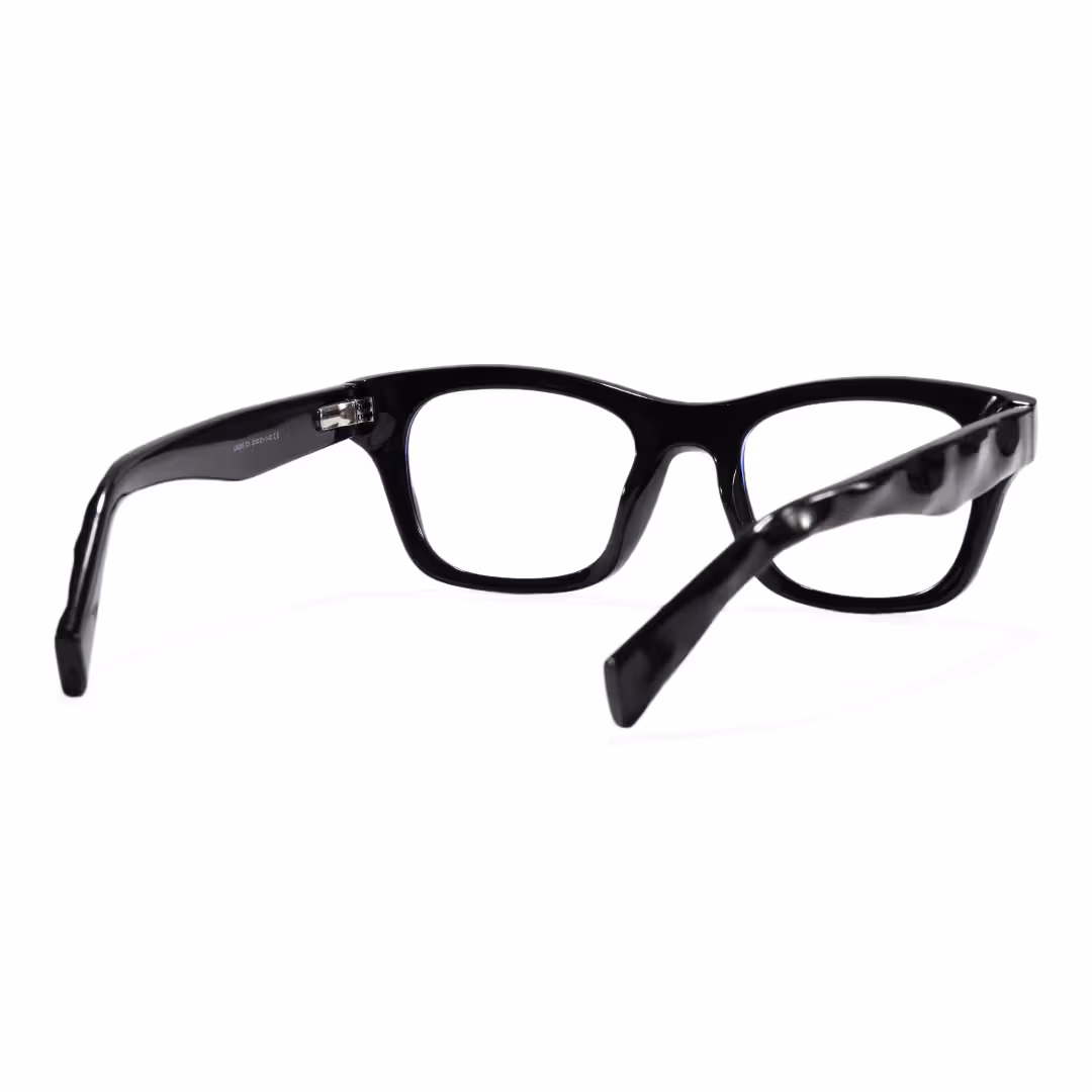 Back view of Jael square tr90 eyeglasses SR0122605 in black