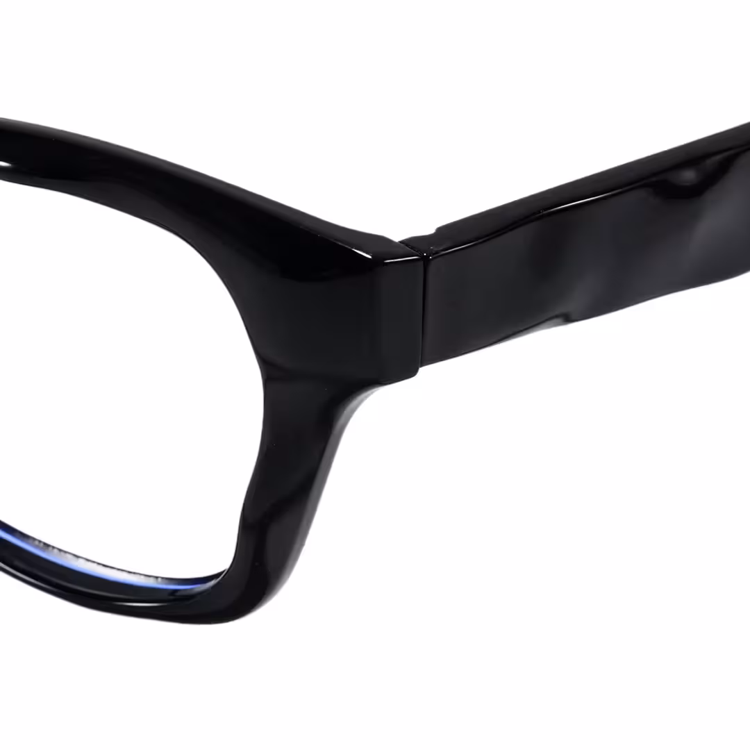 End piece detail of Jael square tr90 eyeglasses SR0122605 in black