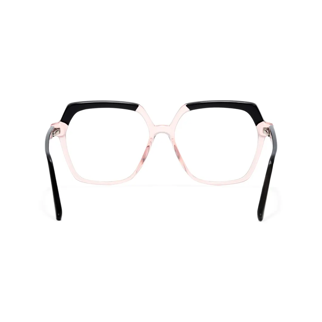 Back view of Zoran square tr90 eyeglasses SR0132502 in pink