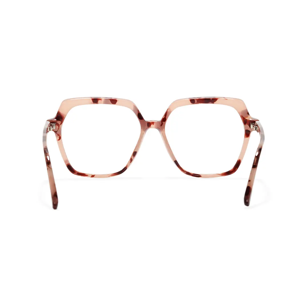 Back view of Zoran square tr90 eyeglasses SR0132502 in tortoise