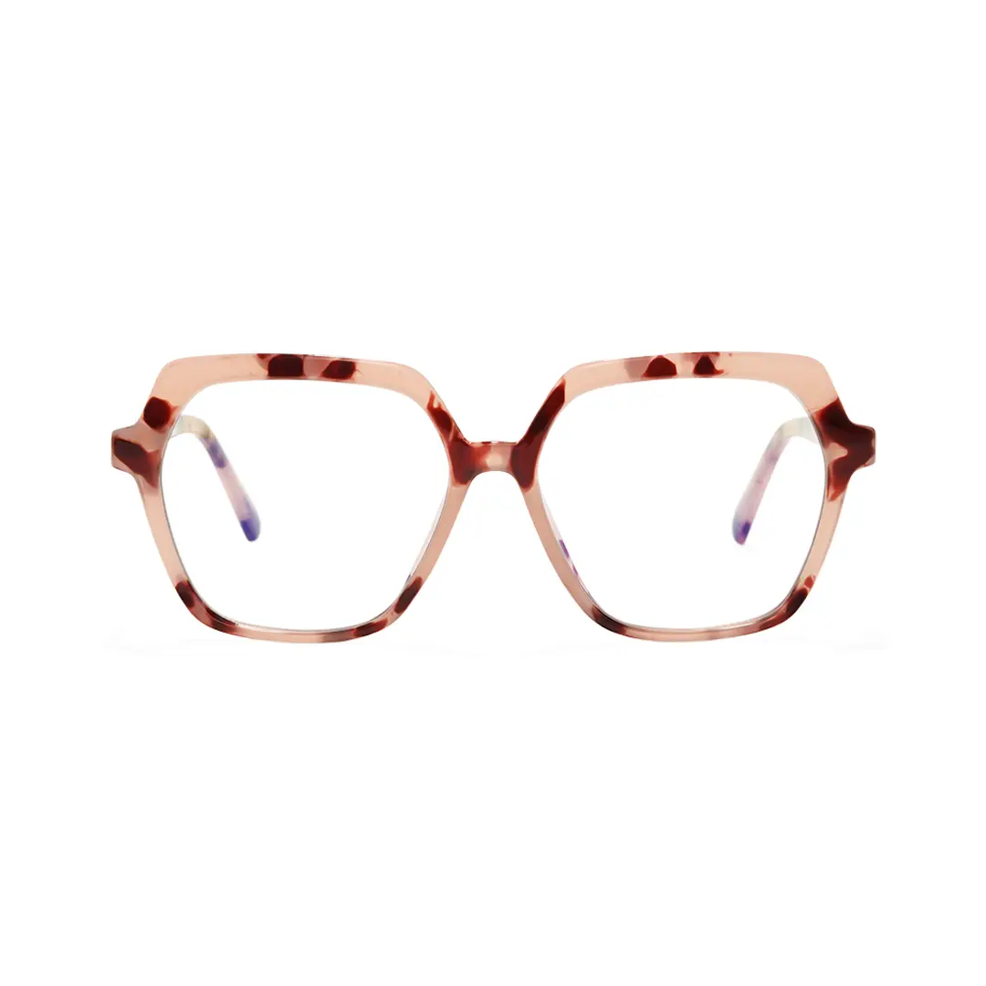 Front view of Zoran square tr90 eyeglasses SR0132502 in tortoise