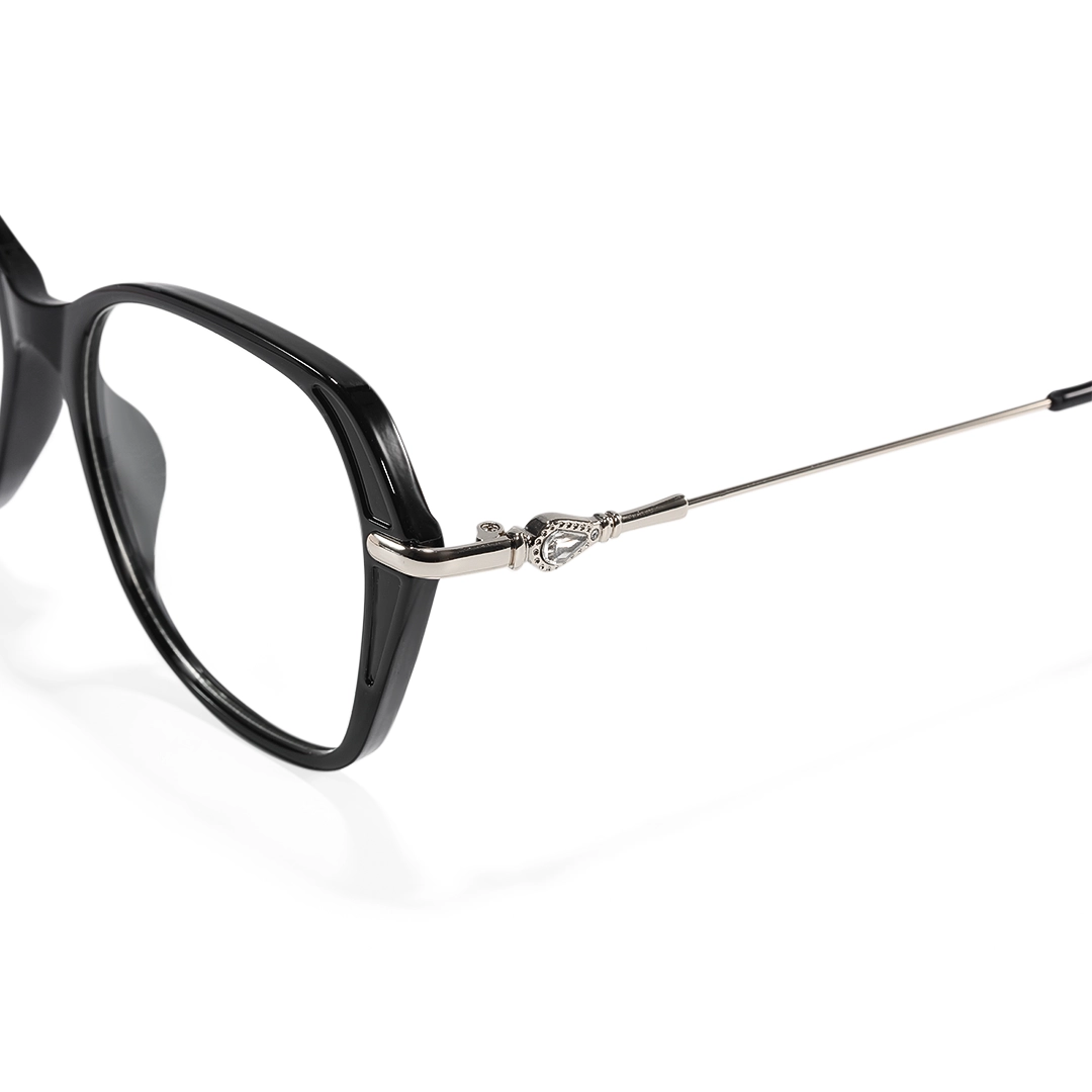 End piece detail of Kaelis square tr90 eyeglasses SR0132509 in black