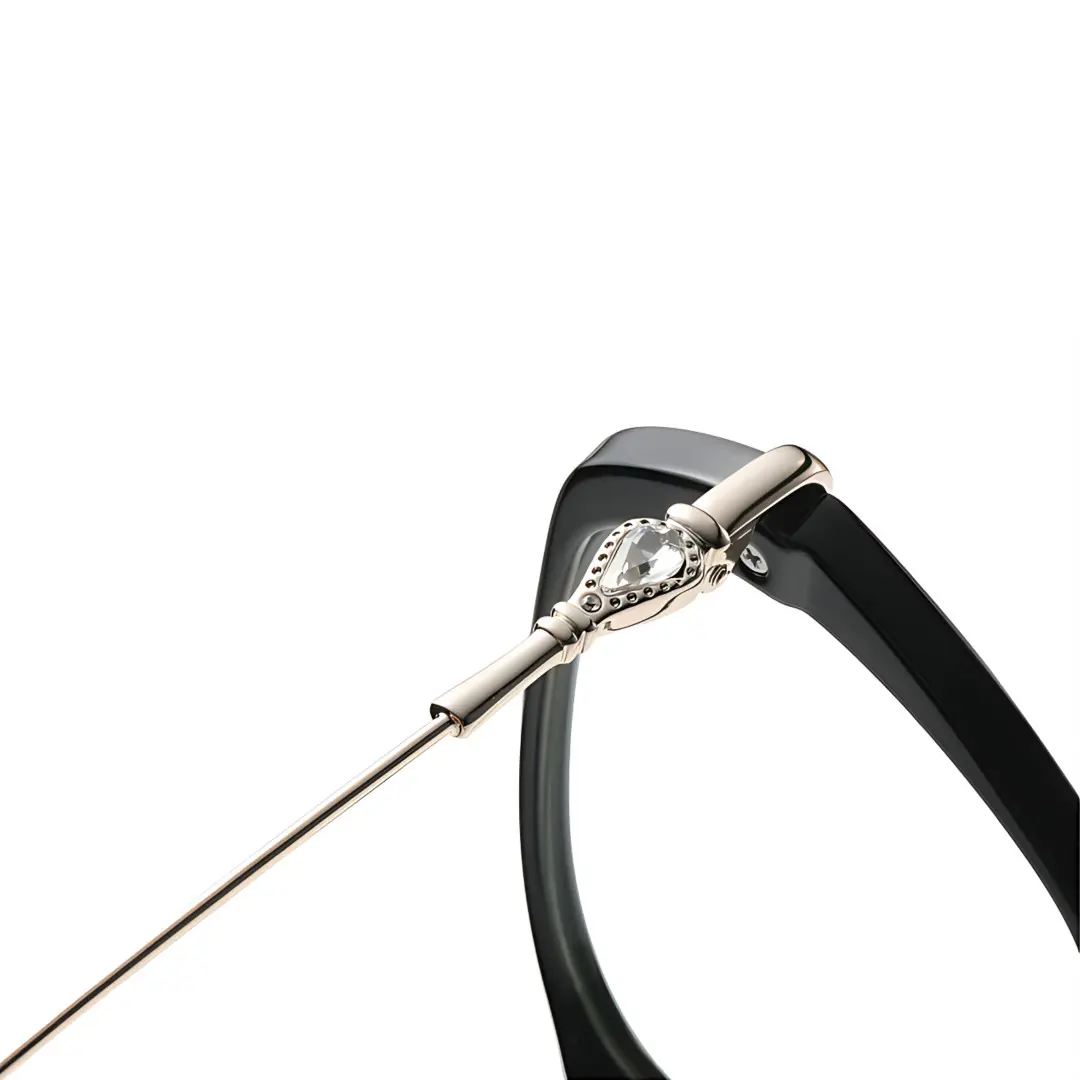 Frame detail view of Kaelis square tr90 eyeglasses SR0132509 in black