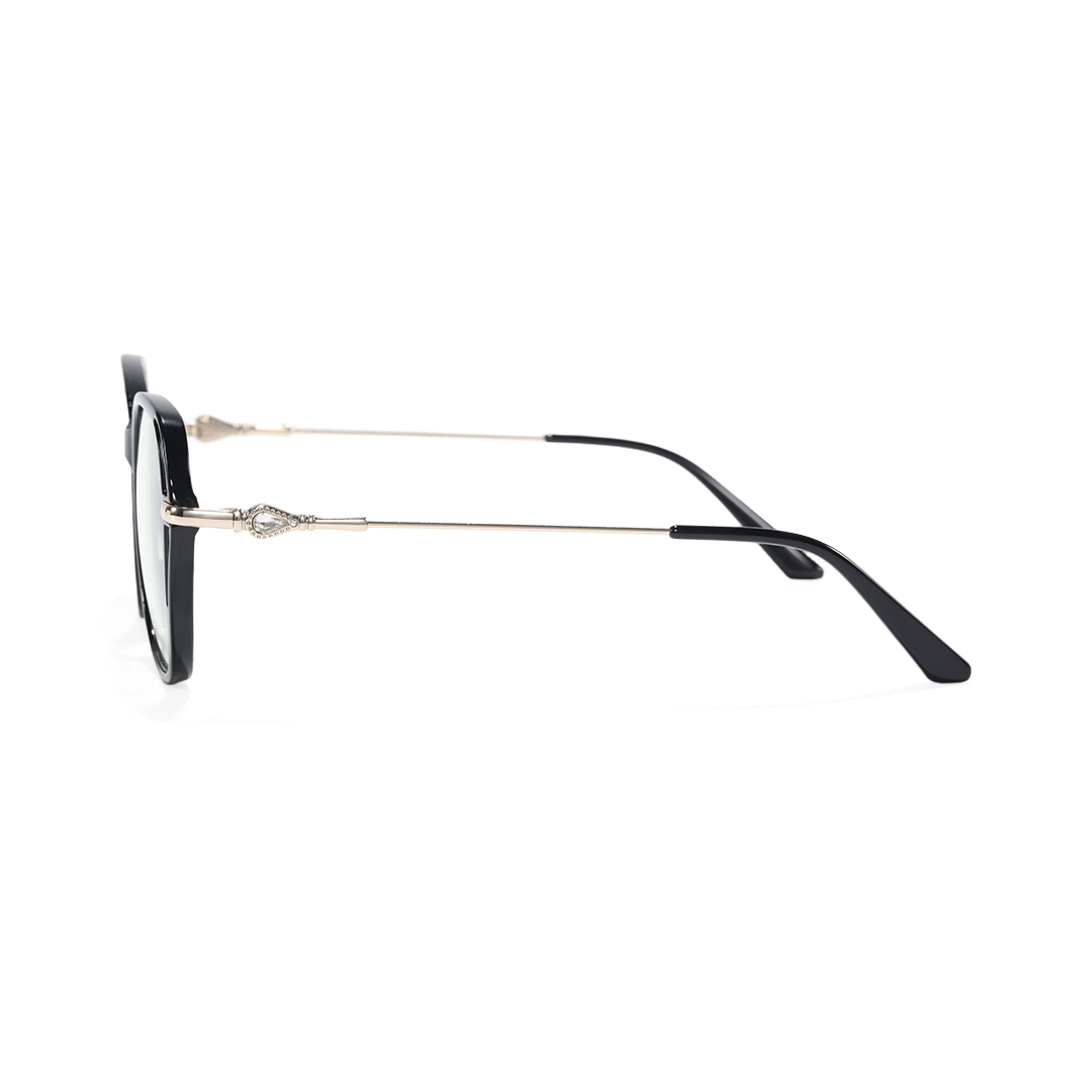 Side view of Kaelis square tr90 eyeglasses SR0132509 in black