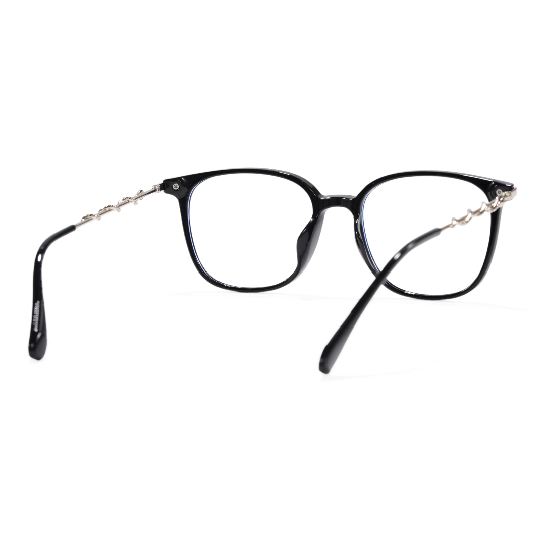 Back view of Parnell square tr90 eyeglasses SR0162601 in black