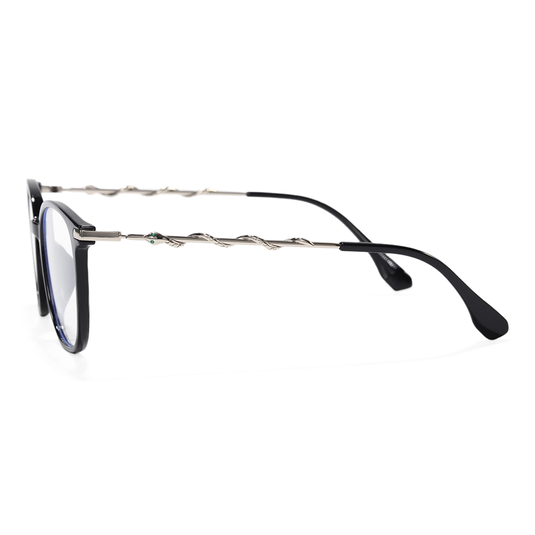 Side view of Parnell square tr90 eyeglasses SR0162601 in black