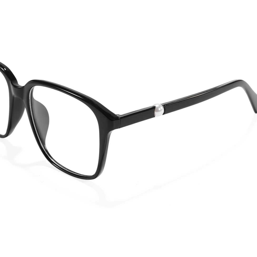 End piece detail of Rowena square tr90 eyeglasses SR0182509 in black