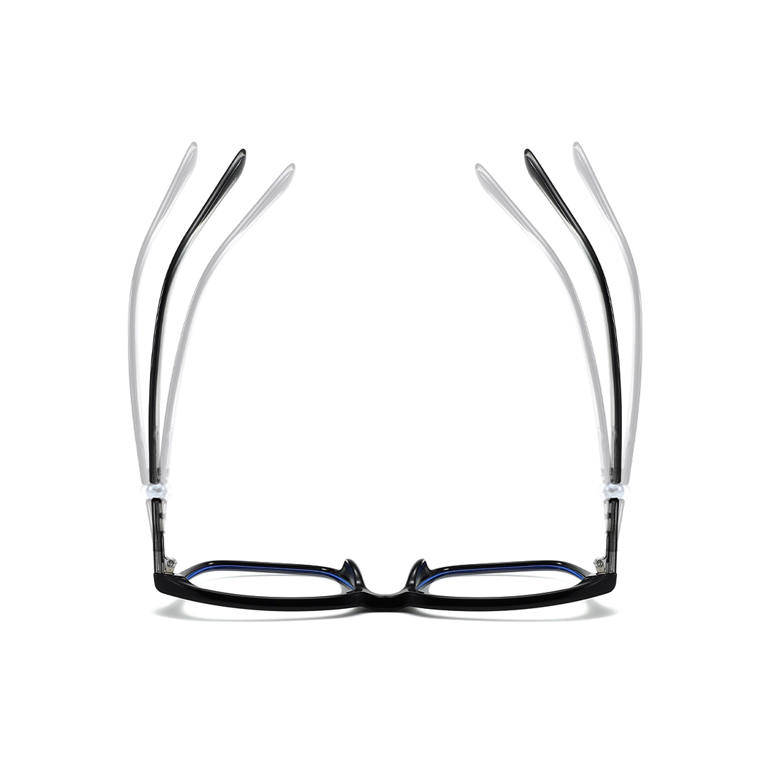 Frame detail view of Rowena square tr90 eyeglasses SR0182509 in black